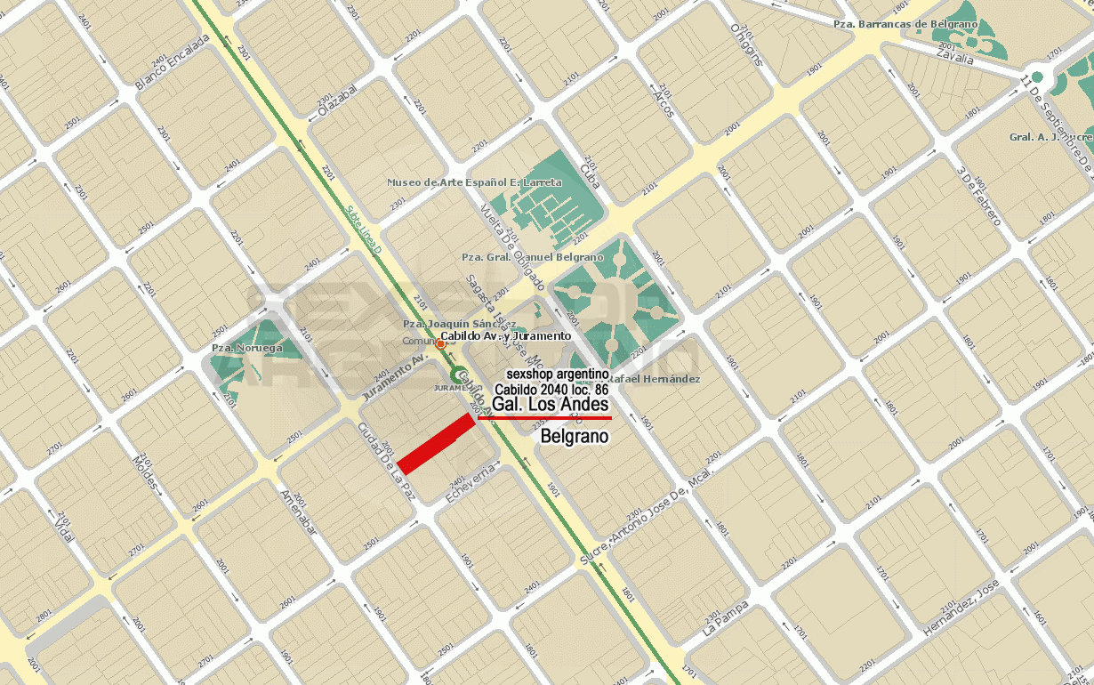 Sexshop Belgrano 1 mapa