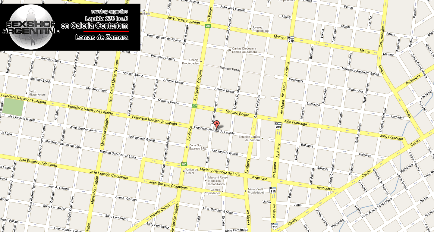 Sexshop Lomas de Zamora mapa